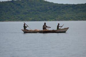 Fishermen on Lake Tanganyika in Zambia