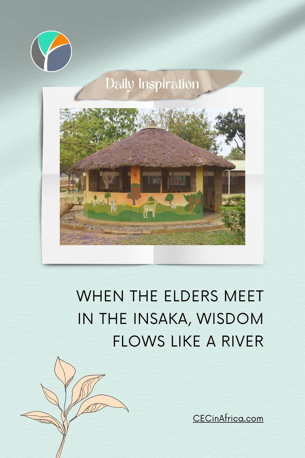 Insaka - traditional place of wisdom in Zambia, Africa