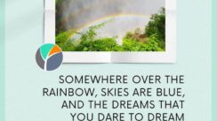 Rainbow over the Victoria Falls in Zambia